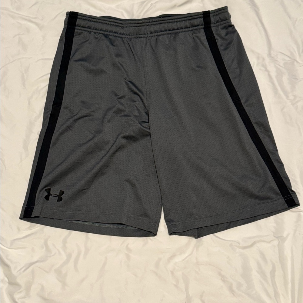 Under Armour Men's Charcoal and Black Athletic Shorts